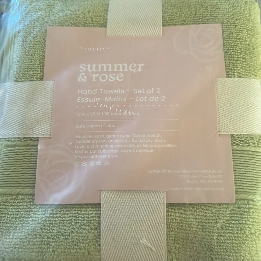 Summer & Rose lush hand towel bundle